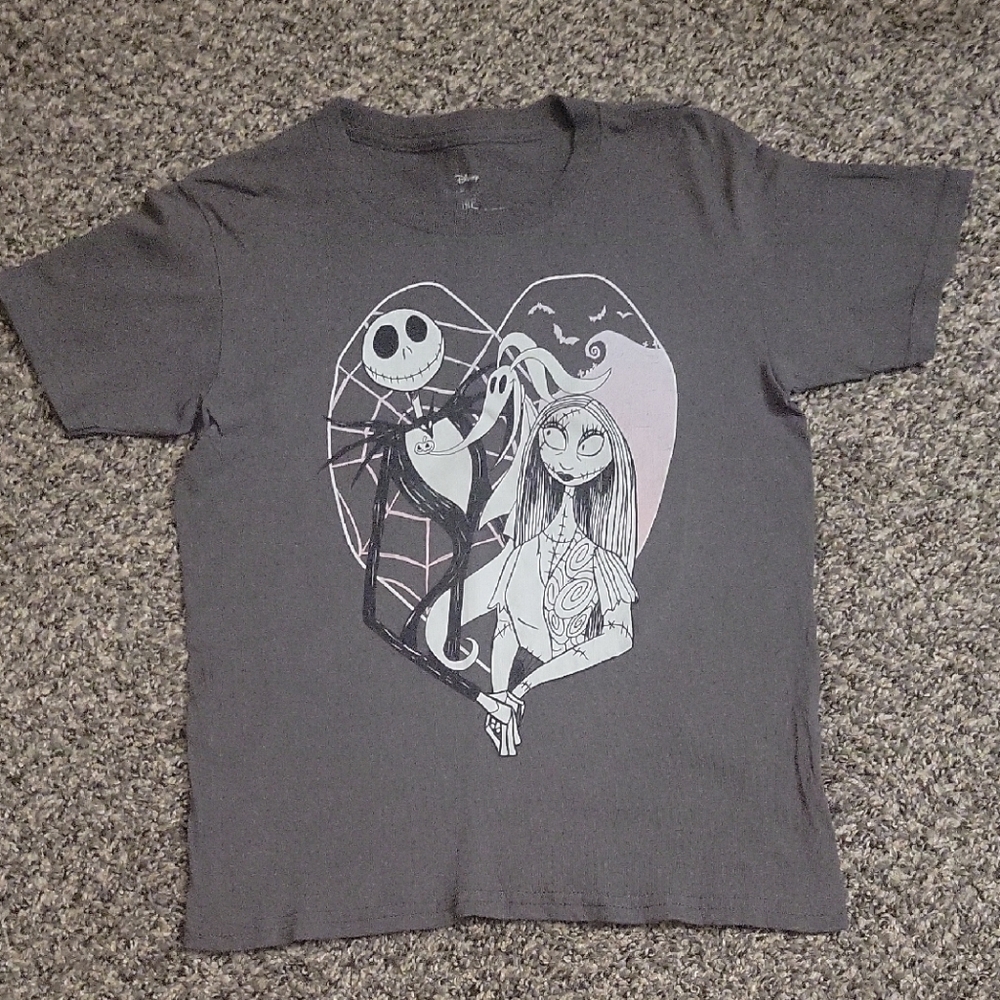Nightmare Before Christmas Jack Sally Zero Crop Top T Shirt XS